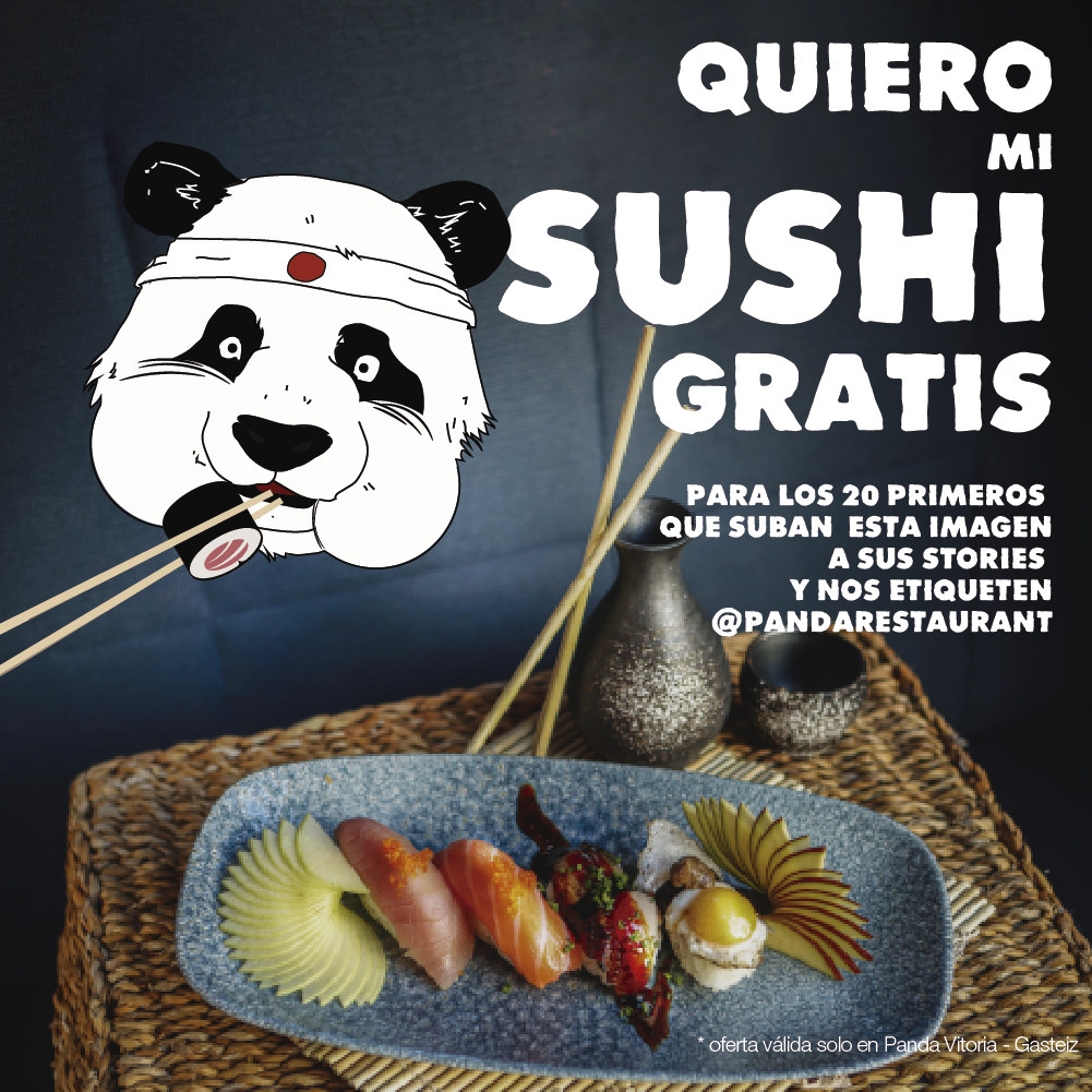 Sushi gratis - Panda